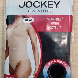 3XL Shapewear Jockey Essentials Black Thong Bodysuit